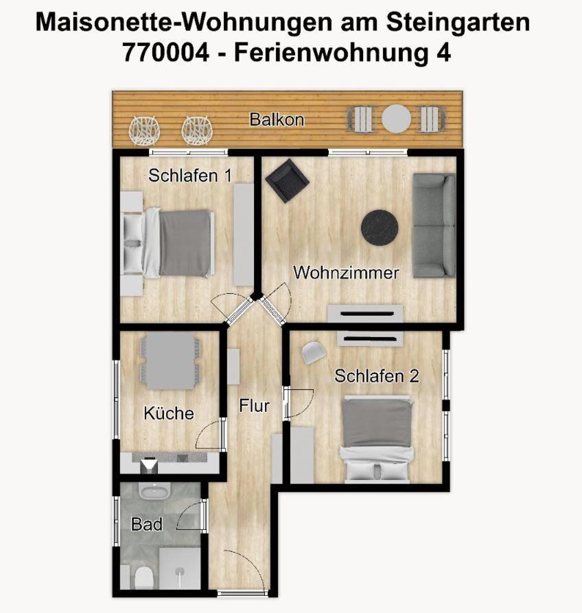Maisonette-Wohnungen Am Steingarten - Ferienwohnung 4 วังเกร์โอเกอ ภายนอก รูปภาพ